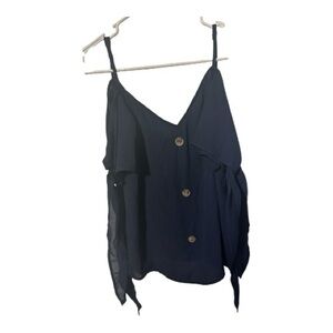 SHEIN Navy Button-Front Camisole